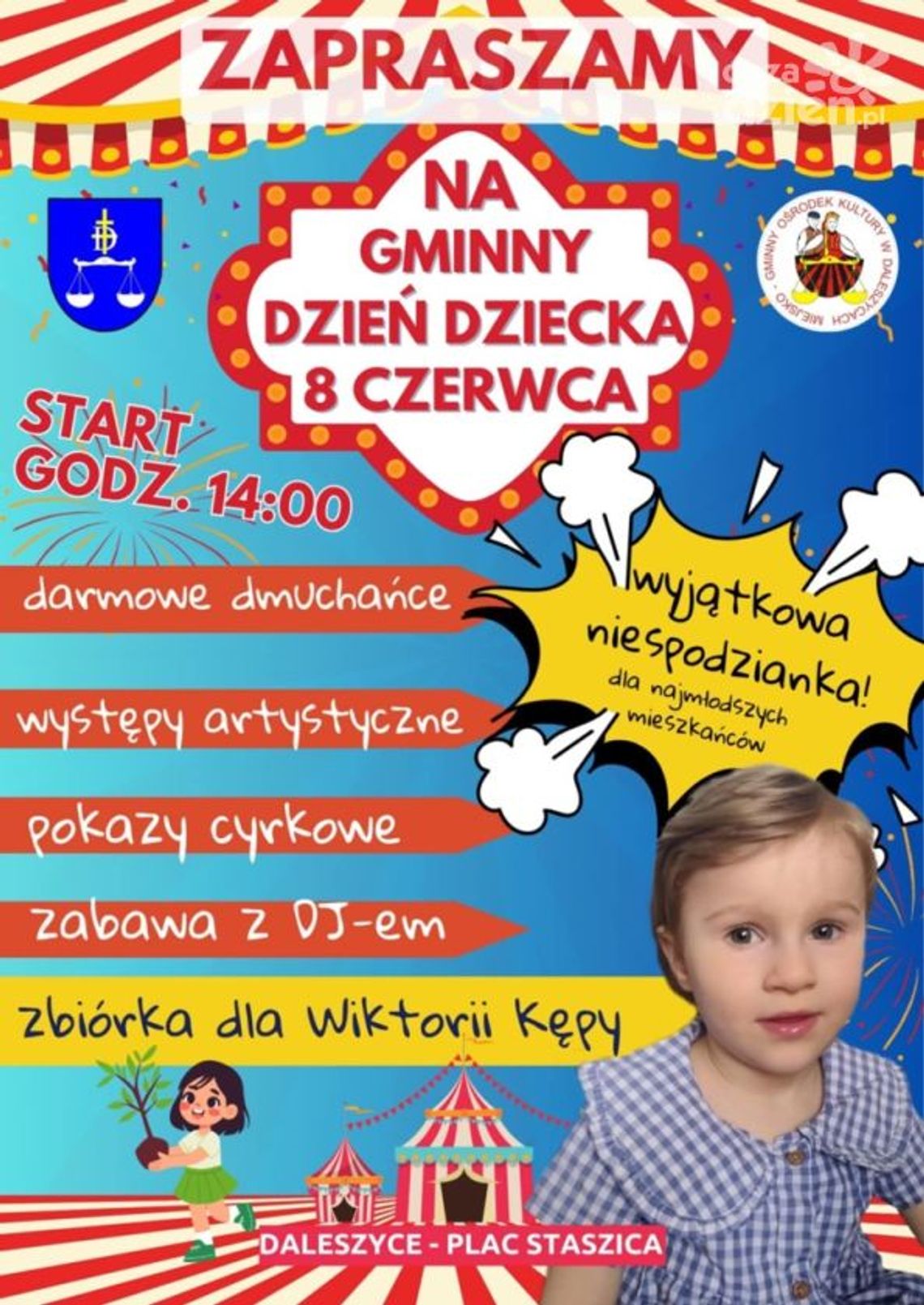 W nadchodzący weekend zapraszamy do Daleszyc! Będzie raj dla dzieciaków! W nadchodzący weekend zapraszamy do Daleszyc! Będzie raj dla dzieciaków!
