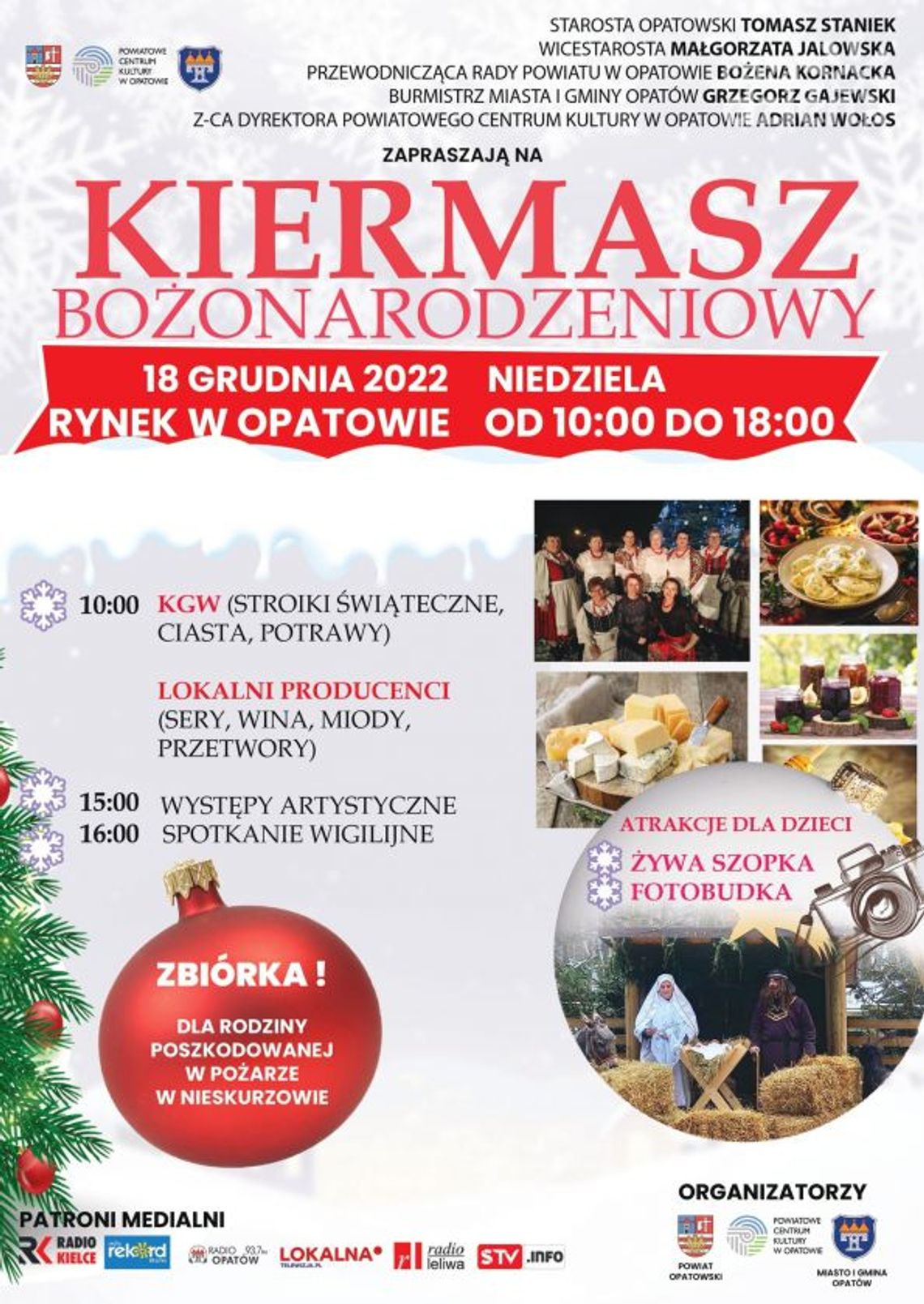 W Opatowie też będzie wigilijne spotkanie