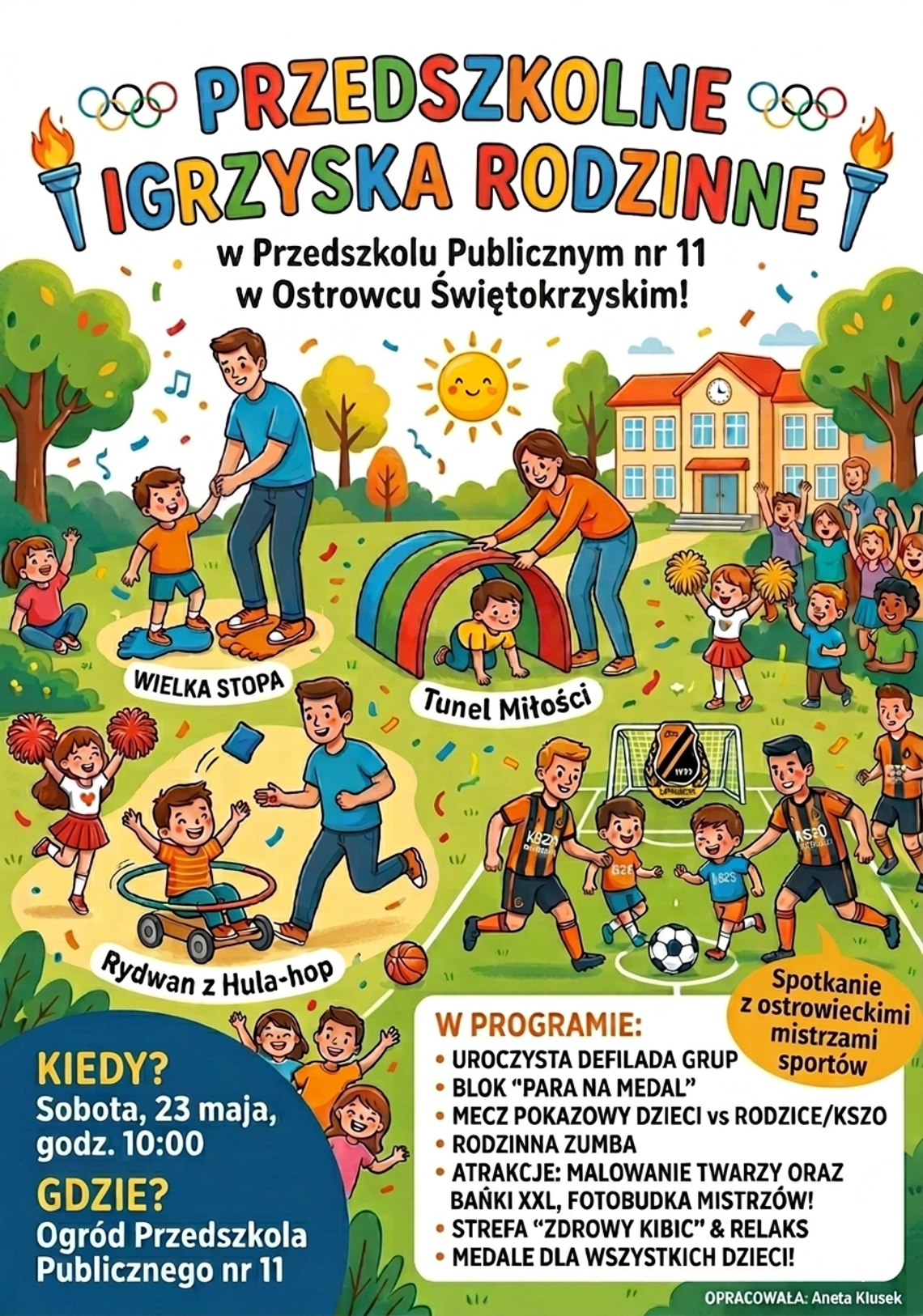 W Ostrowcu odbędą się przedszkolne igrzyska pełne sportu, zabawy i pomagania W Ostrowcu odbędą się przedszkolne igrzyska pełne sportu, zabawy i pomagania