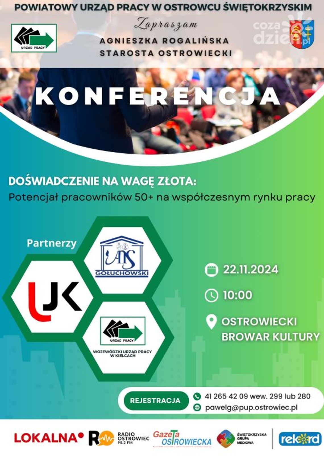 W Ostrowcu odbędzie się konferencja o potencjale pracowników 50+ na rynku pracy