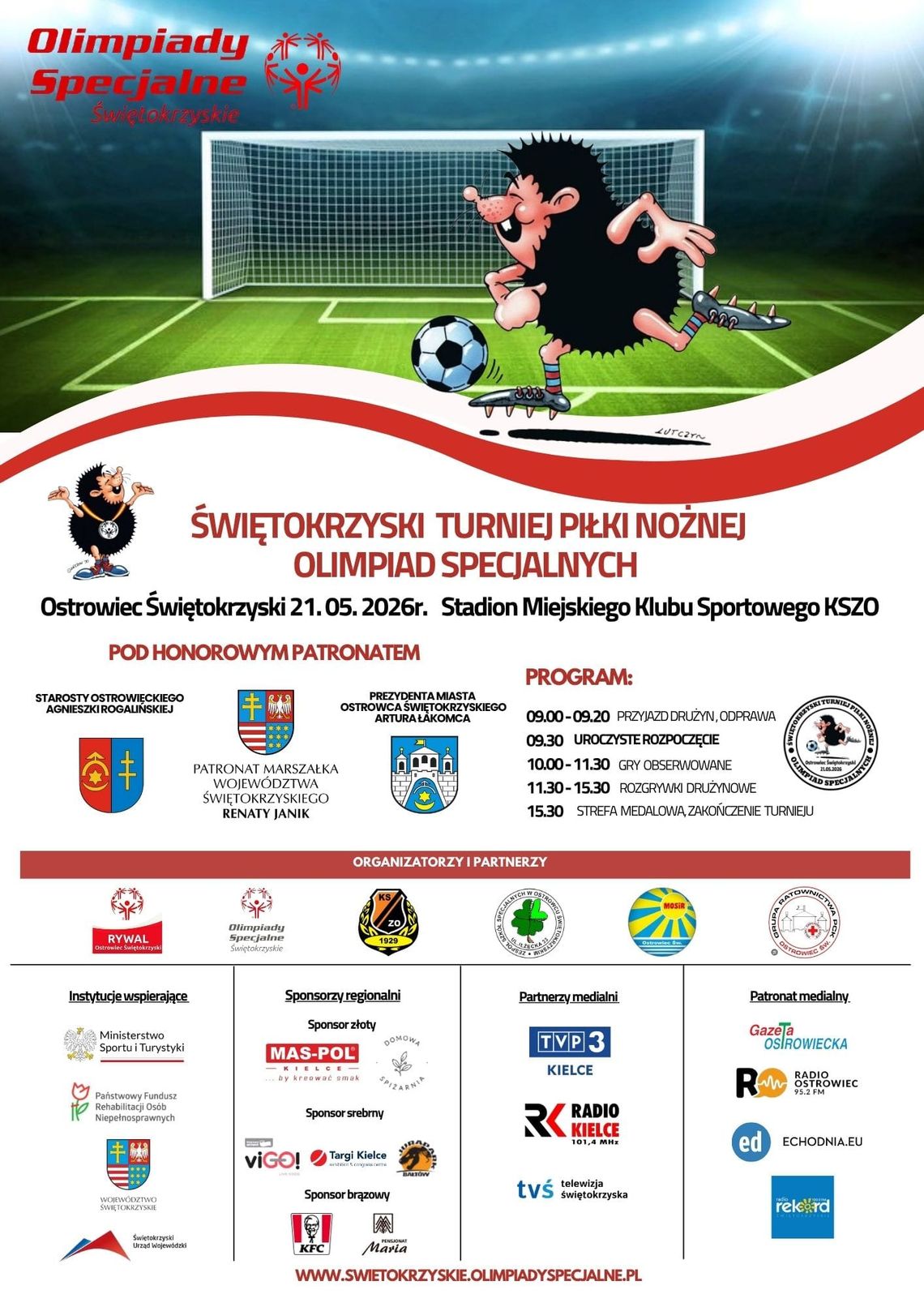 W Ostrowcu odbędzie się Świętokrzyski Turniej Piłki Nożnej Olimpiad Specjalnych W Ostrowcu odbędzie się Świętokrzyski Turniej Piłki Nożnej Olimpiad Specjalnych