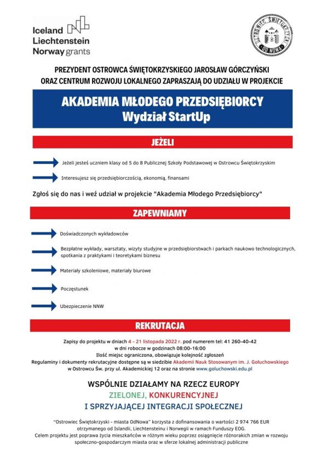 W Ostrowcu rusza Akademia Młodego Przedsiębiorcy