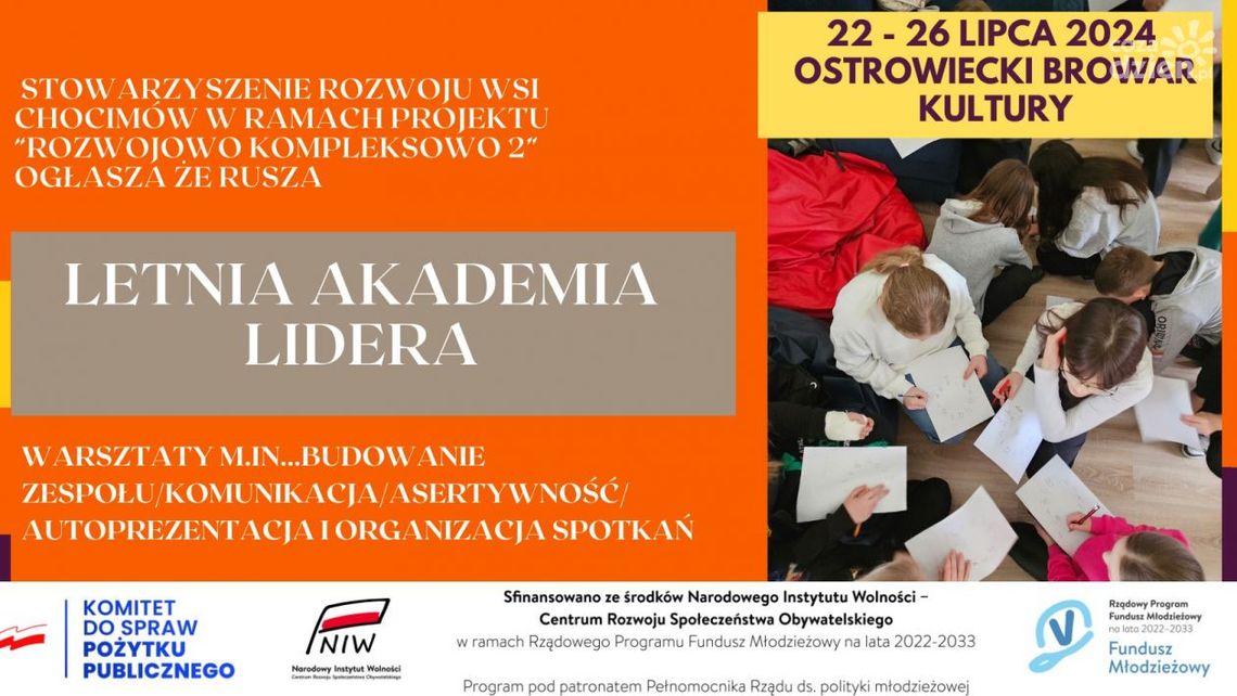 W Ostrowcu rusza Letnia Akademia Liderów W Ostrowcu rusza Letnia Akademia Liderów