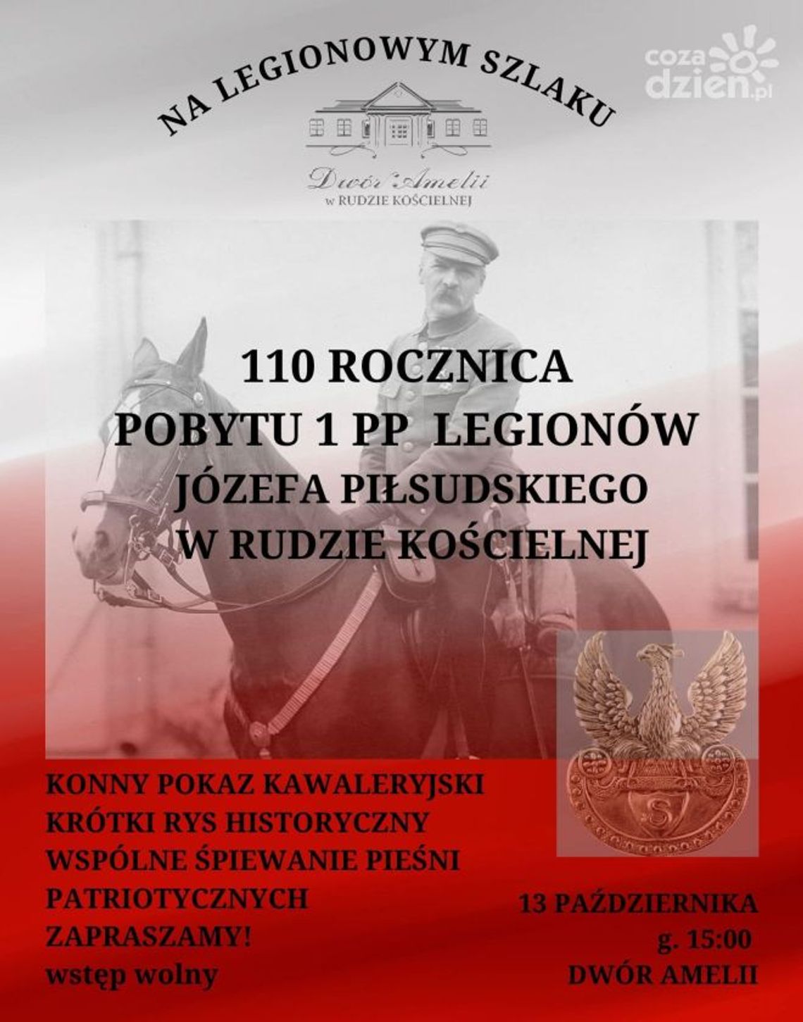 W Rudzie Kościelnej odtworzą historię Legionów W Rudzie Kościelnej odtworzą historię Legionów