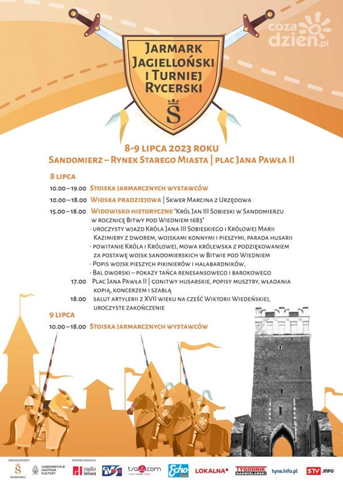 W Sandomierzu Jarmark Jagielloński i Turniej Rycerski W Sandomierzu Jarmark Jagielloński i Turniej Rycerski