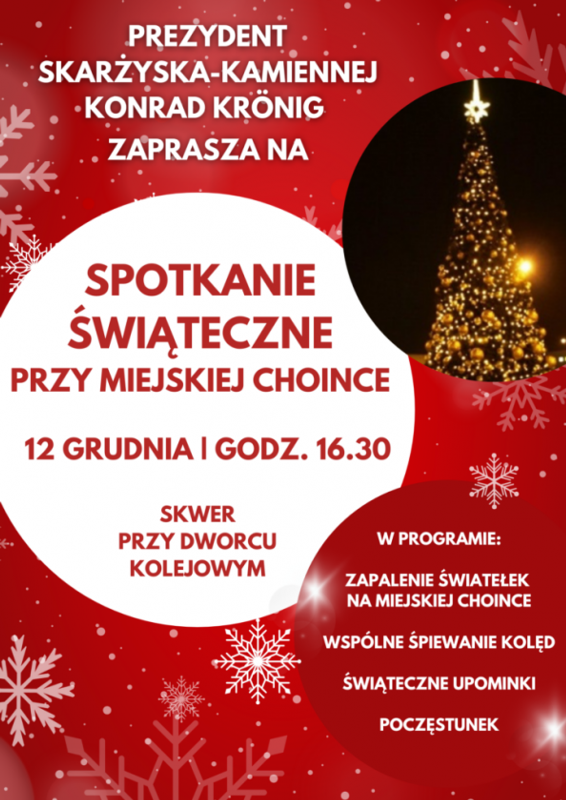 W Skarżysku przywitają święta przy miejskiej choince W Skarżysku przywitają święta przy miejskiej choince