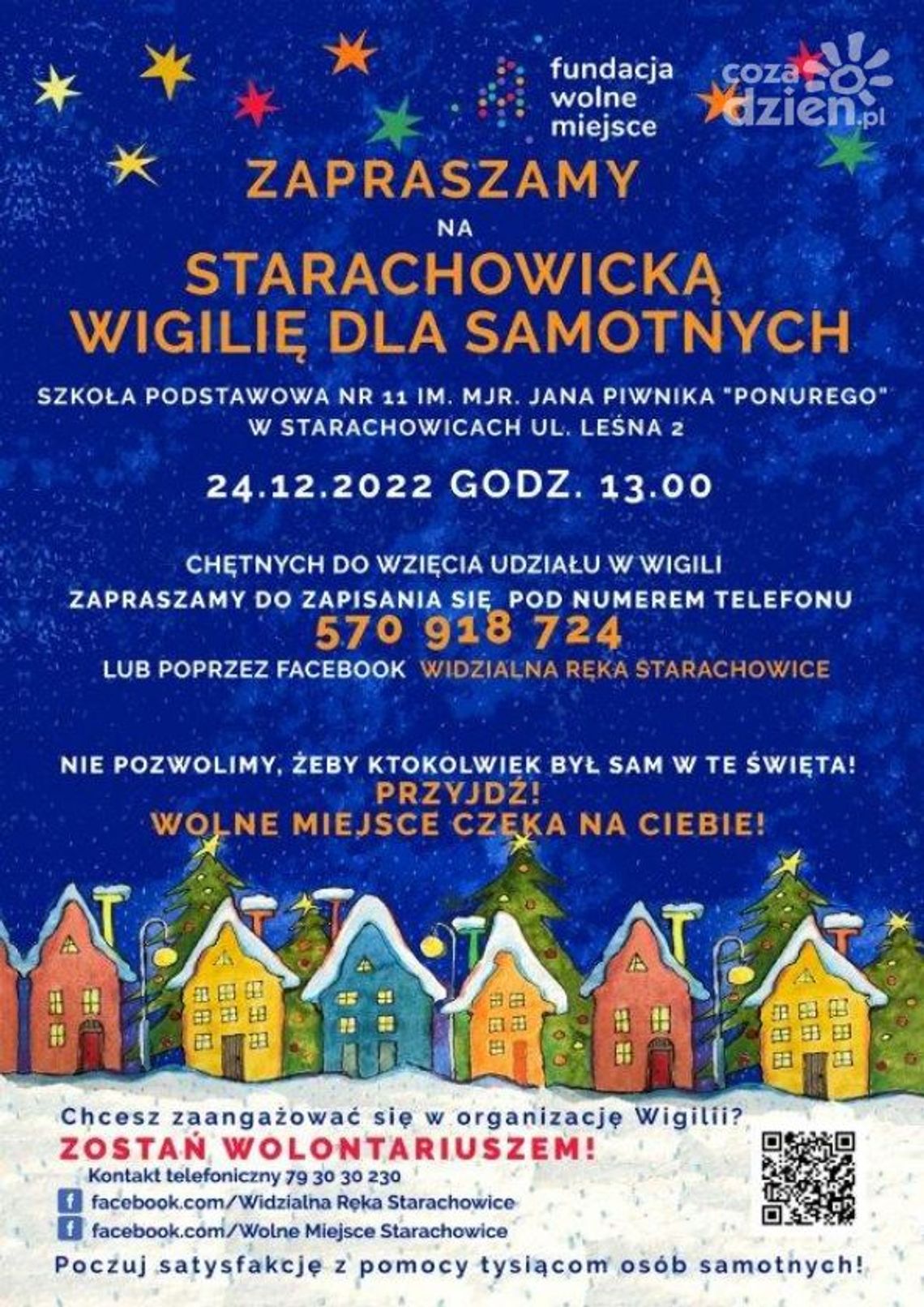 W Starachowicach w wigilię nie będą samotni W Starachowicach w wigilię nie będą samotni
