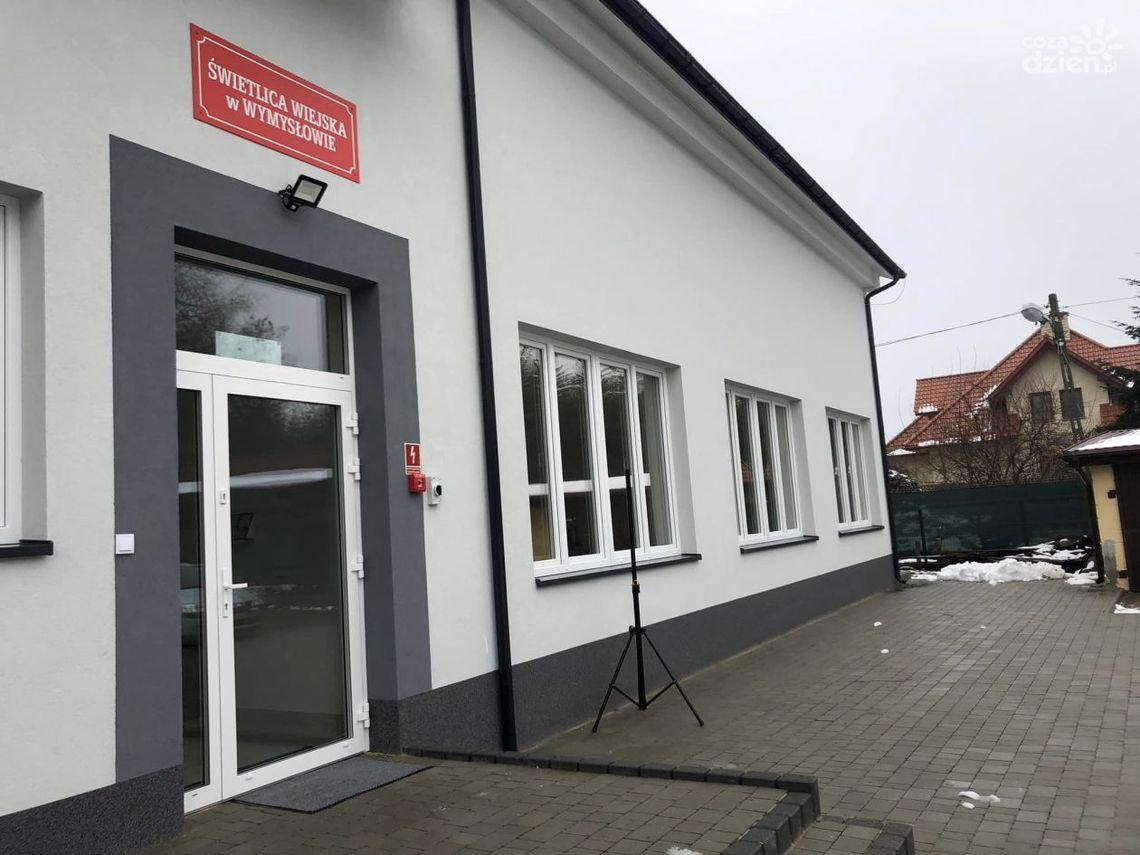 W Wymysłowie mają nową świetlicę wiejską W Wymysłowie mają nową świetlicę wiejską