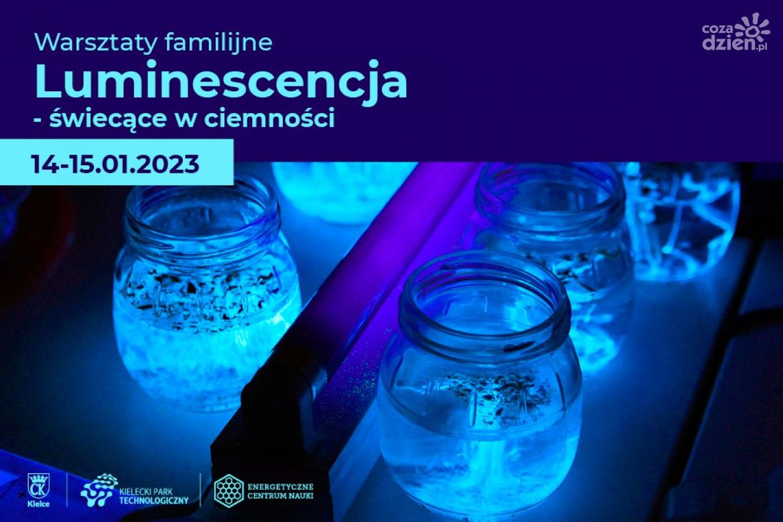 Warsztaty familijne: Luminescencja – świecące w ciemności Warsztaty familijne: Luminescencja – świecące w ciemności