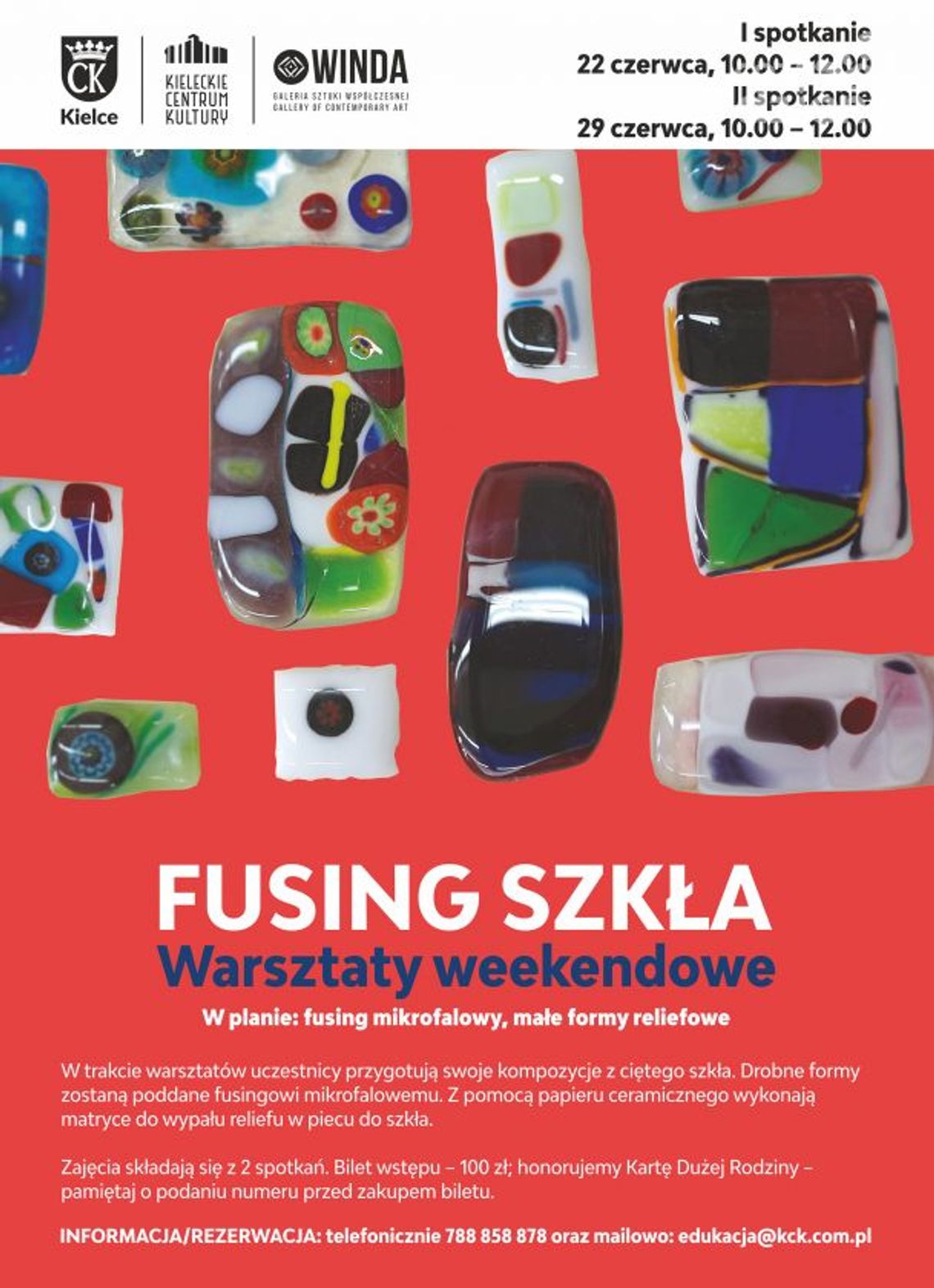 Warsztaty fusingu szkła w KCK Warsztaty fusingu szkła w KCK