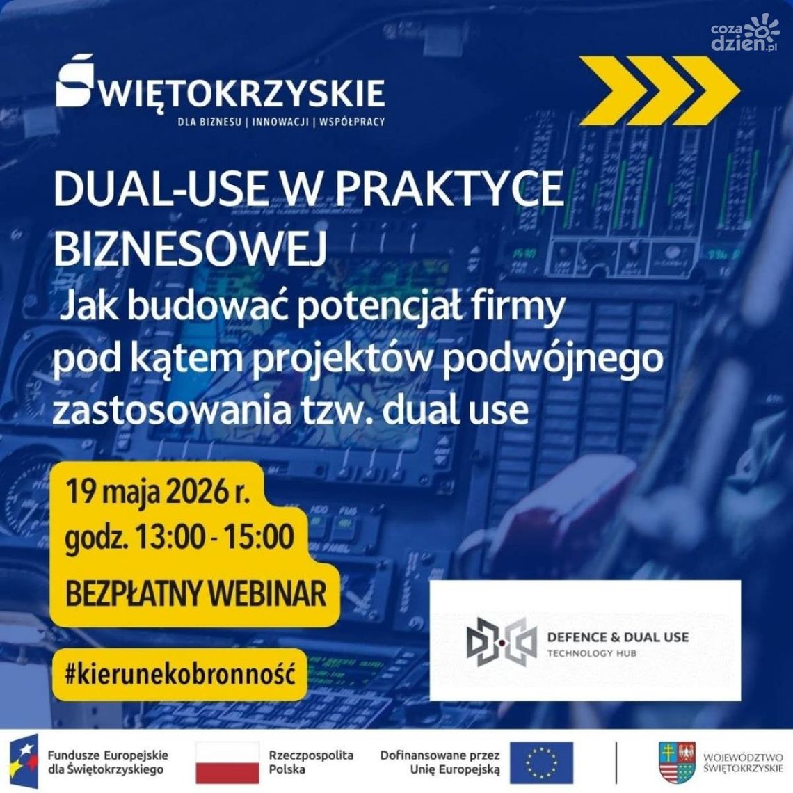 Webinar o technologiach dual-use i przyszłości biznesu w sektorze obronnym