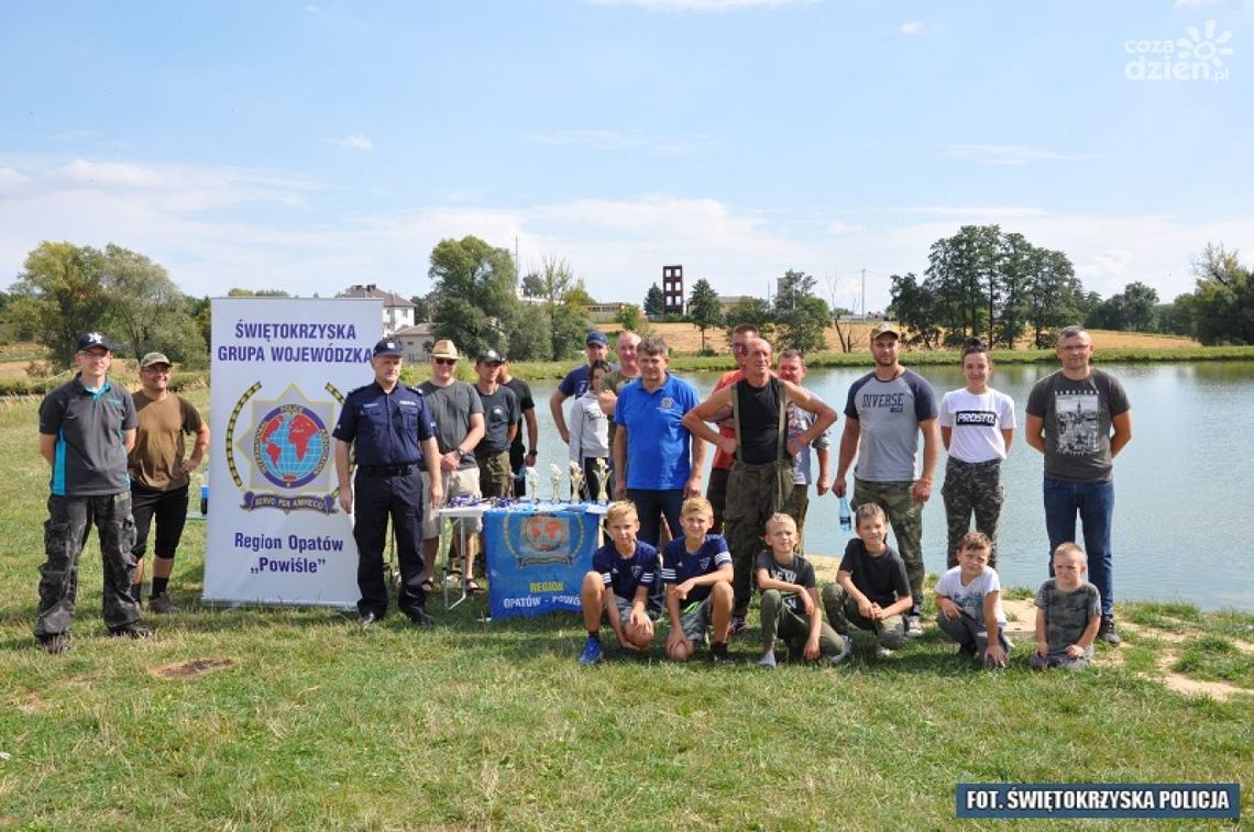 Wędkowali o puchar komendanta