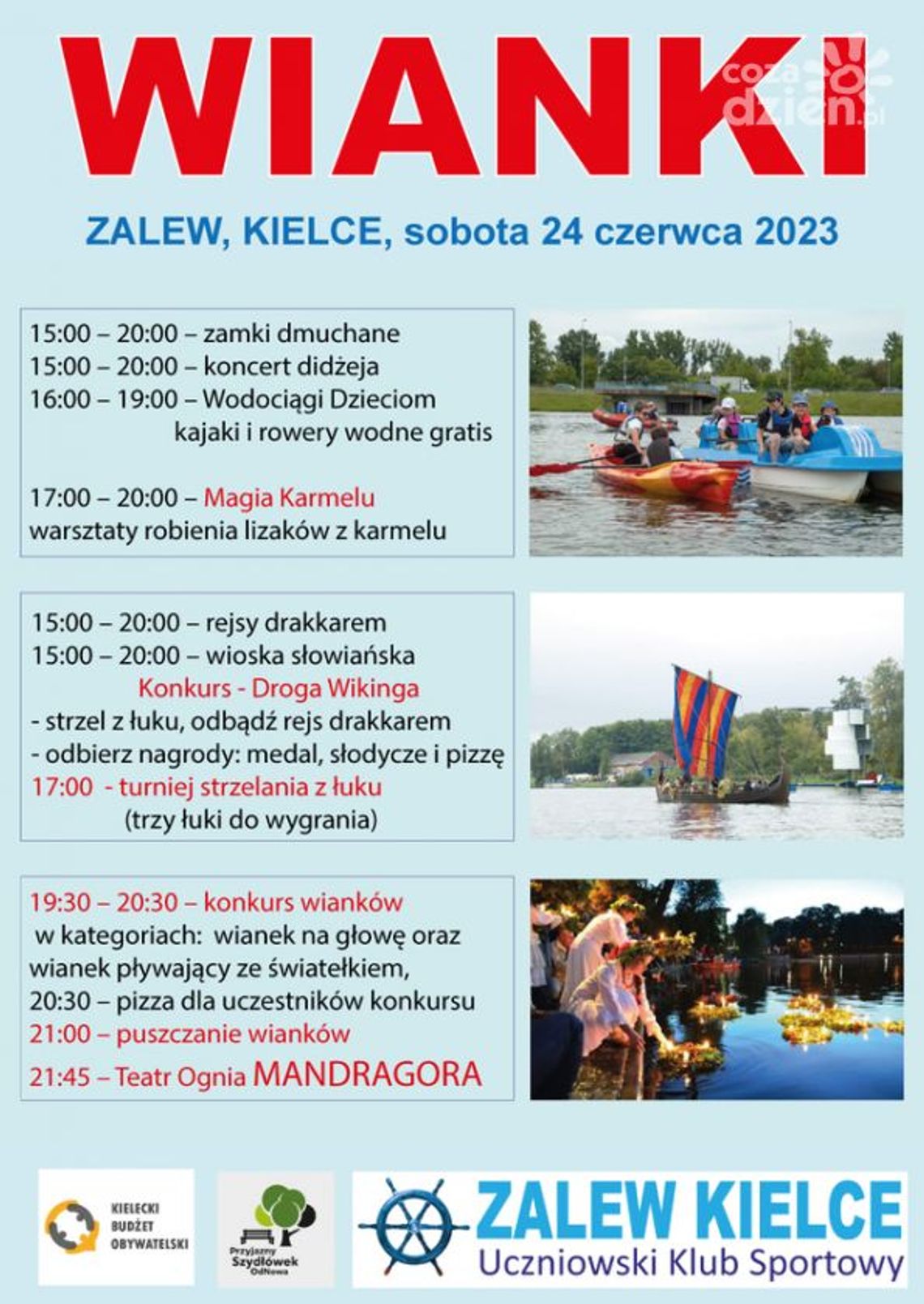 Wianki nad zalewem Kielce Wianki nad zalewem Kielce