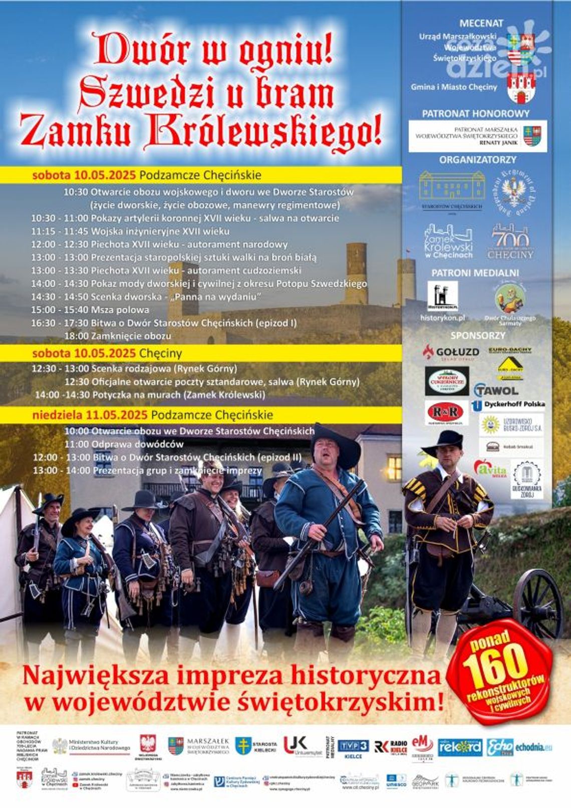 Wielka rekonstrukcja historyczna w Chęcinach – XVII wiek ożyje na nowo Wielka rekonstrukcja historyczna w Chęcinach – XVII wiek ożyje na nowo