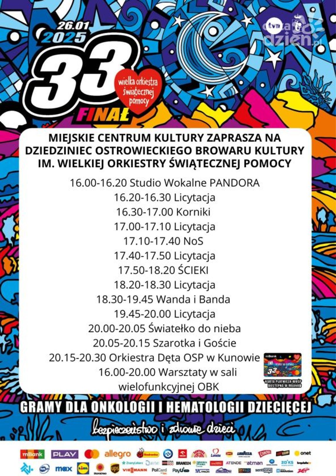 Wiemy, kto zagra na ostrowieckim finale WOŚP Wiemy, kto zagra na ostrowieckim finale WOŚP