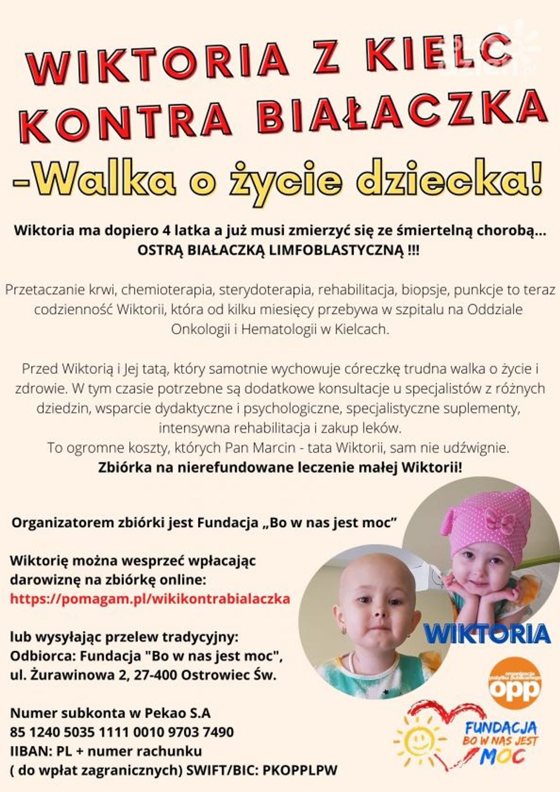 Wiktoria z Kielc kontra białaczka