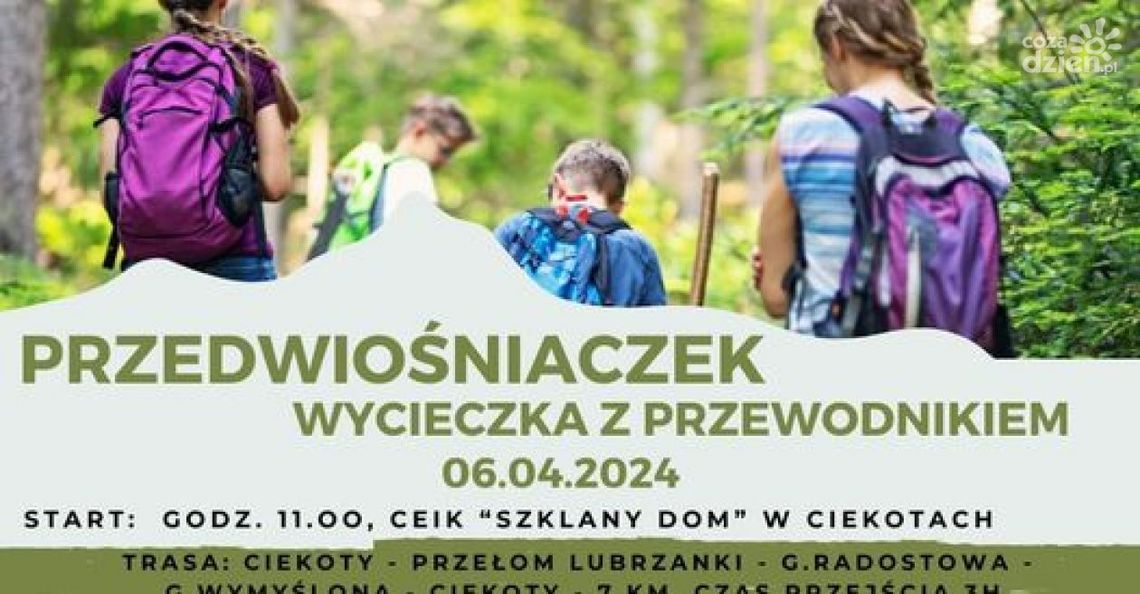 Wiosenny spacer przez Góry Świętokrzyskie 