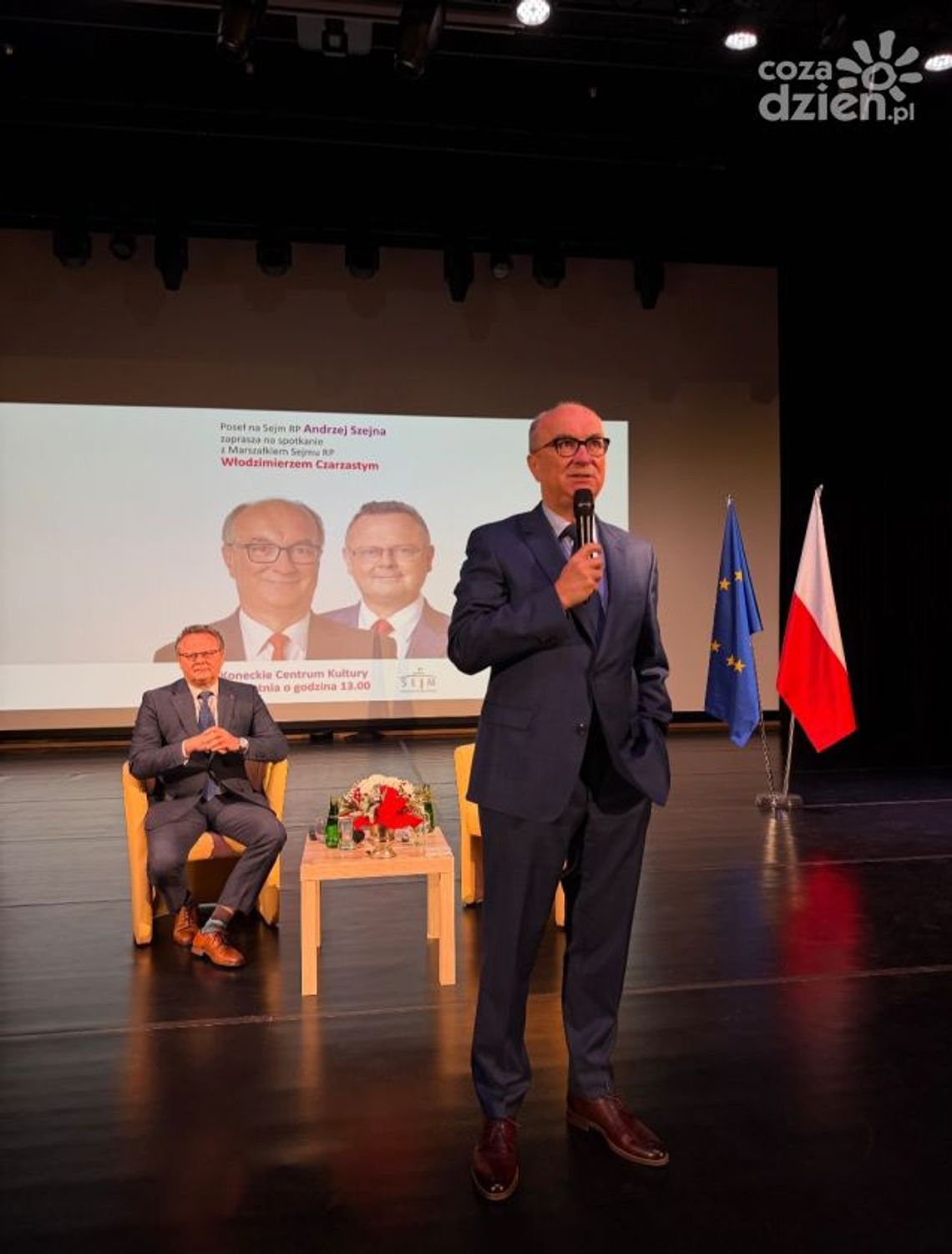 Włodzimierz Czarzasty w Końskich. Sala wypełniona mieszkańcami Włodzimierz Czarzasty w Końskich. Sala wypełniona mieszkańcami