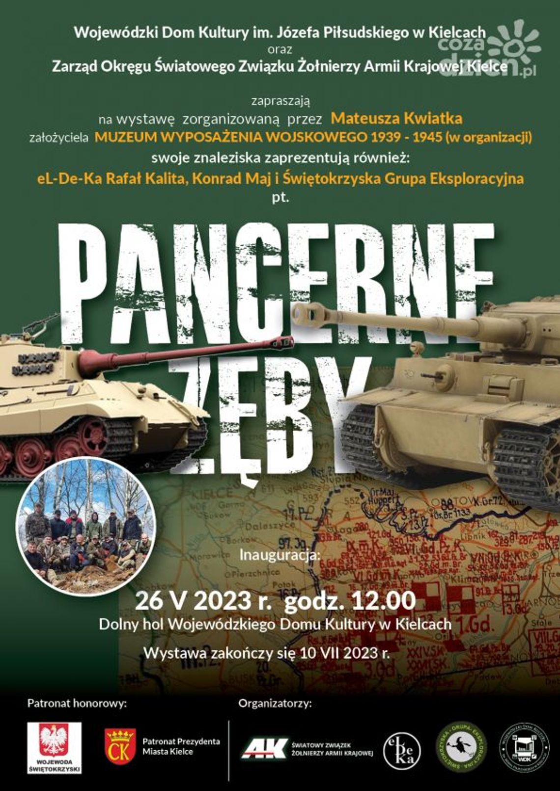 Wojewódzki Dom Kultury zaprasza na wystawę o tematyce militarnej pt. "Pancerne zęby"