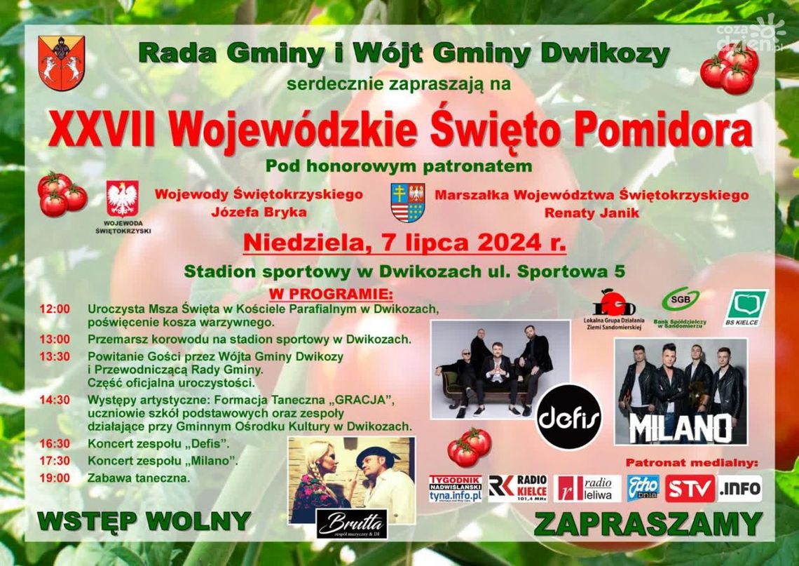 Wojewódzkie Święto Pomidora odbędzie się w Dwikozach Wojewódzkie Święto Pomidora odbędzie się w Dwikozach