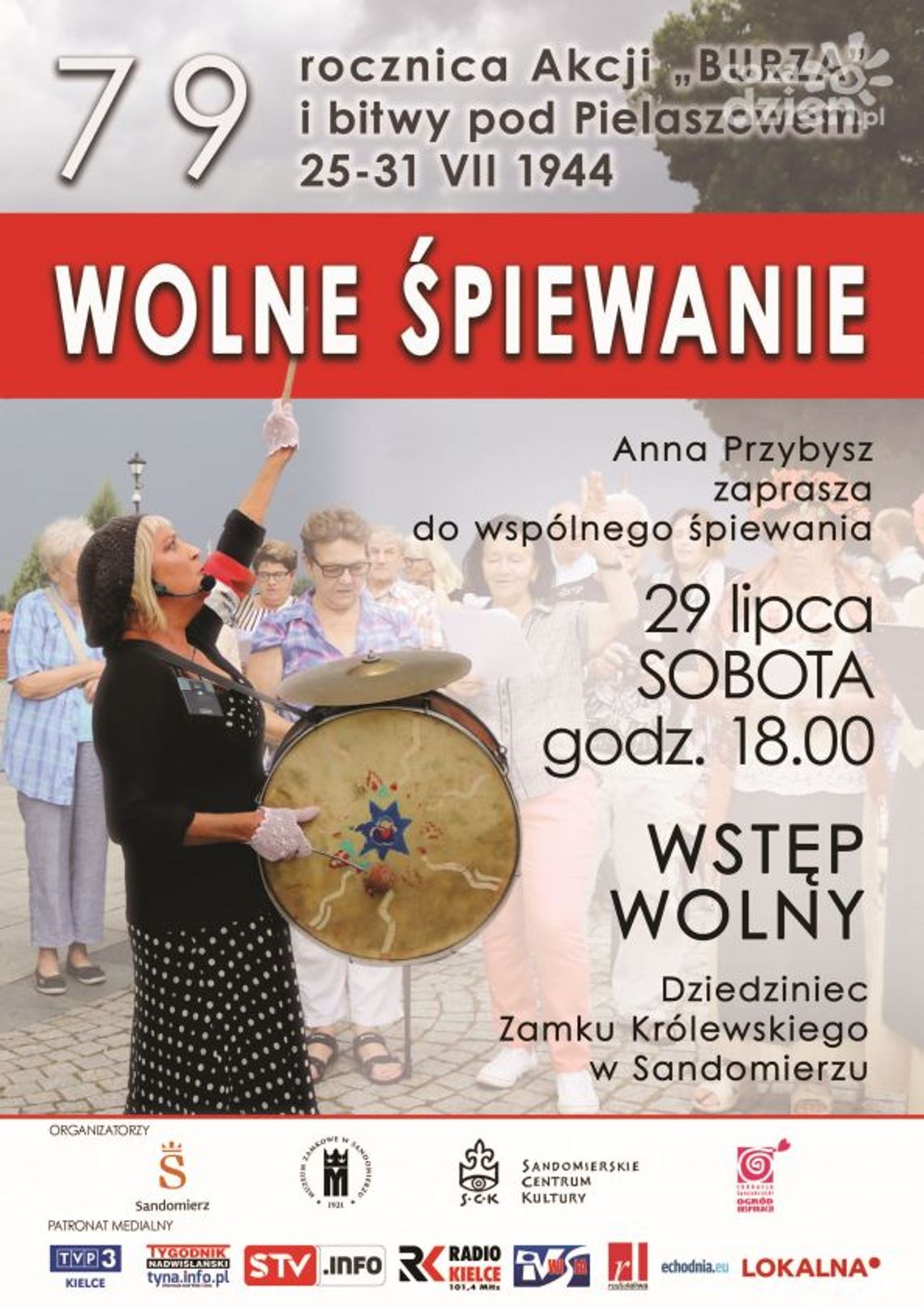 „Wolne Śpiewanie” na dziedzińcu Zamku Królewskiego w Sandomierzu