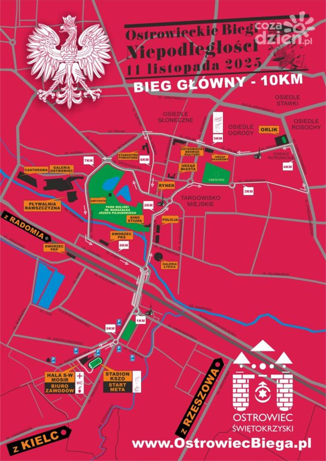 Wracamy na ulice miasta! Ruszają zapisy do Ostrowieckiego Biegu Niepodległości 2025! Wracamy na ulice miasta! Ruszają zapisy do Ostrowieckiego Biegu Niepodległości 2025!