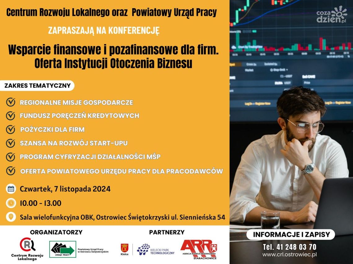 Wsparcie finansowe i pozafinansowe dla ostrowieckich przedsiębiorców 