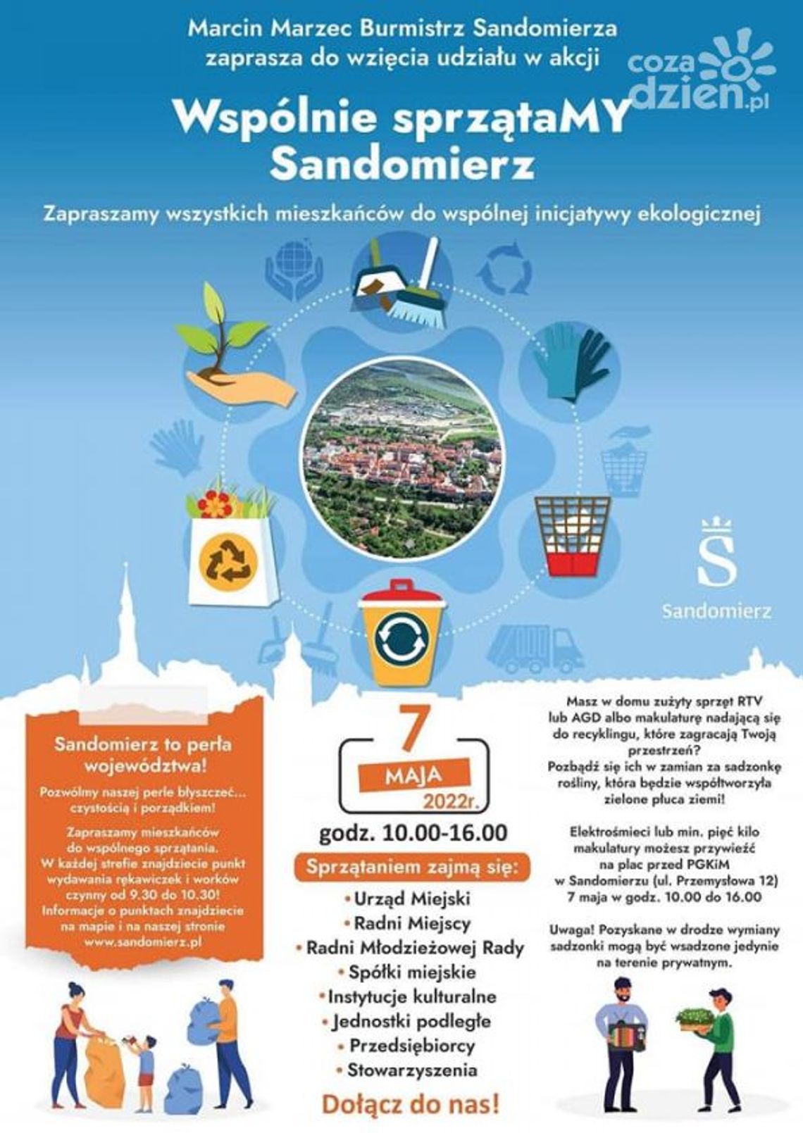 Wspólne sprzątanie Kielc i Sandomierza Wspólne sprzątanie Kielc i Sandomierza