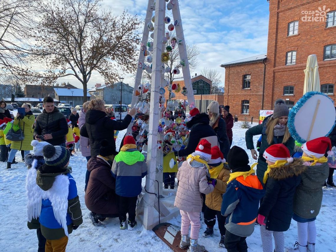 Wspólnie ozdobili choinkę Wspólnie ozdobili choinkę