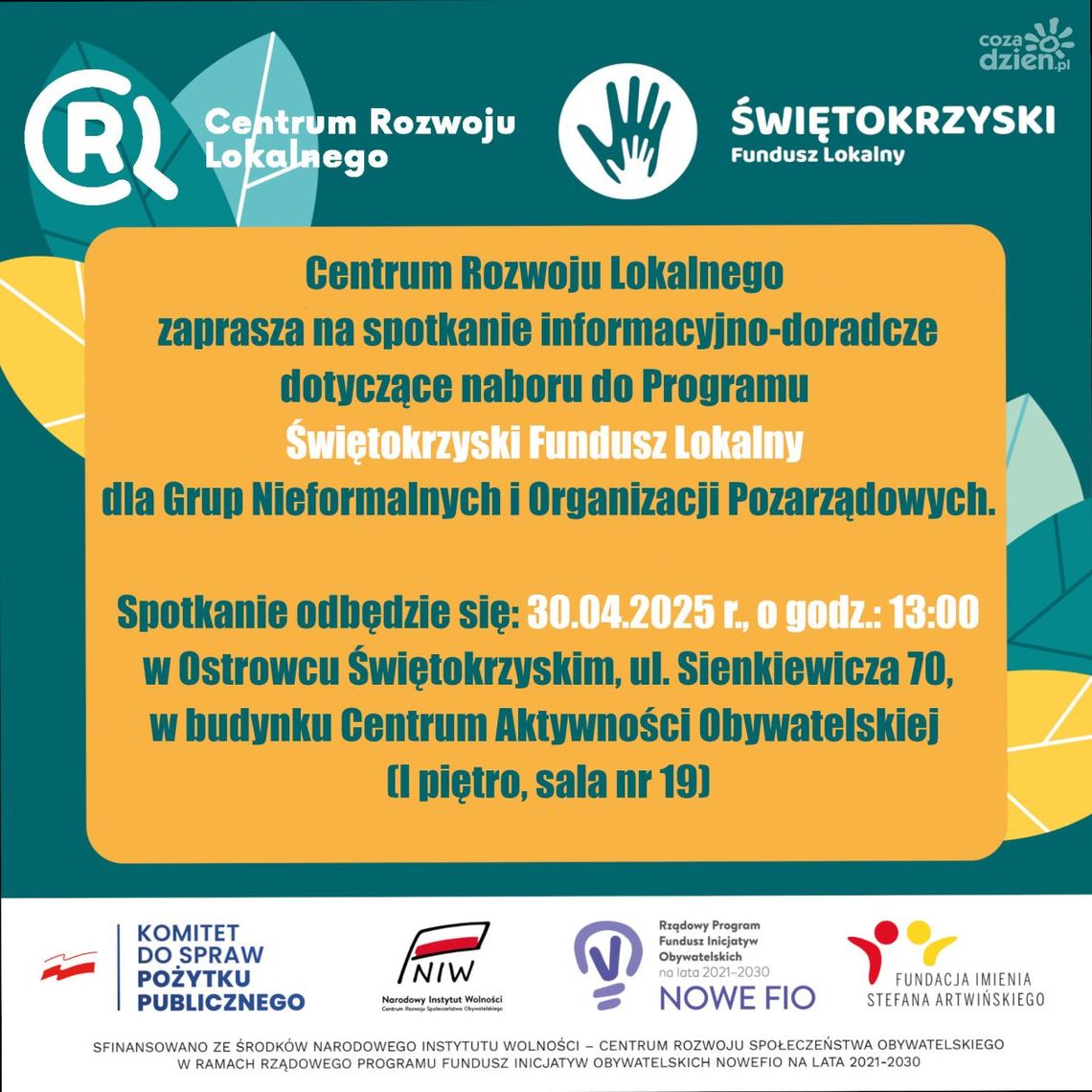 Wszystko o Świętokrzyskim Funduszu Lokalnym Wszystko o Świętokrzyskim Funduszu Lokalnym