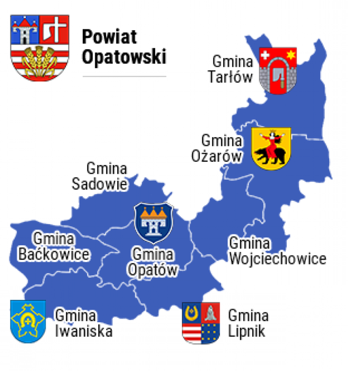 WYBORY 2018 - powiat opatowski podzielony WYBORY 2018 - powiat opatowski podzielony