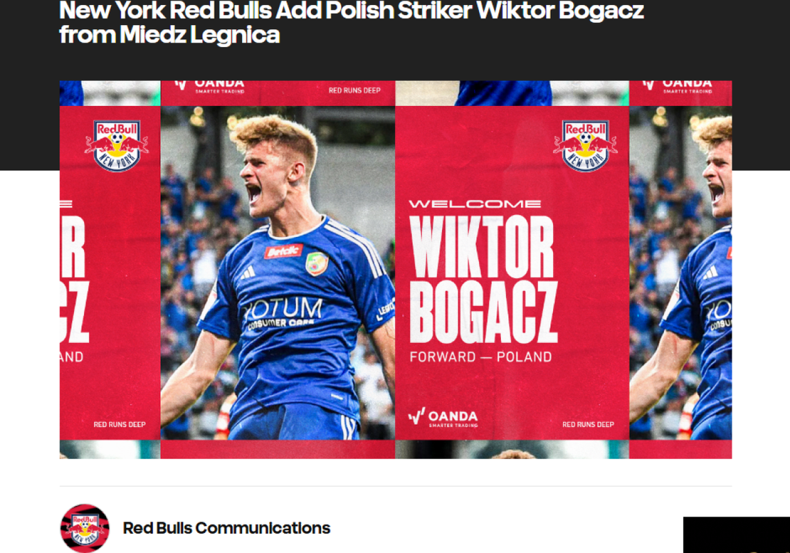 Wychowanek Juventy Starachowice w New York Red Bulls Wychowanek Juventy Starachowice w New York Red Bulls