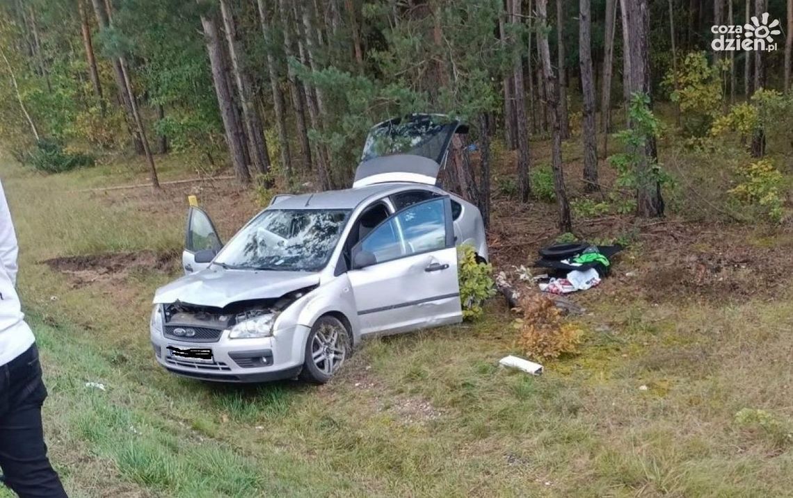Wypadek na drodze wojewódzkiej. Kobieta w ciąży zabrana do szpitala Wypadek na drodze wojewódzkiej. Kobieta w ciąży zabrana do szpitala