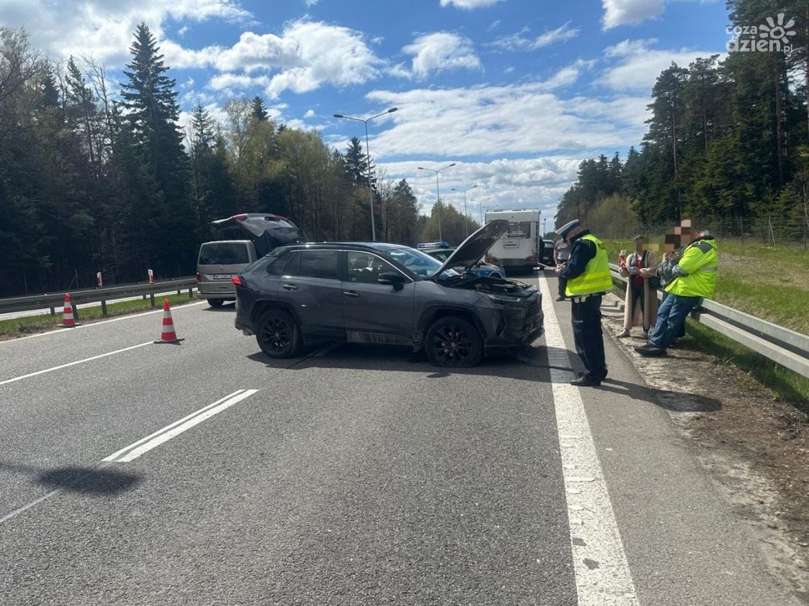 Wypadek na trasie S7 – utrudnienia w kierunku Kielc