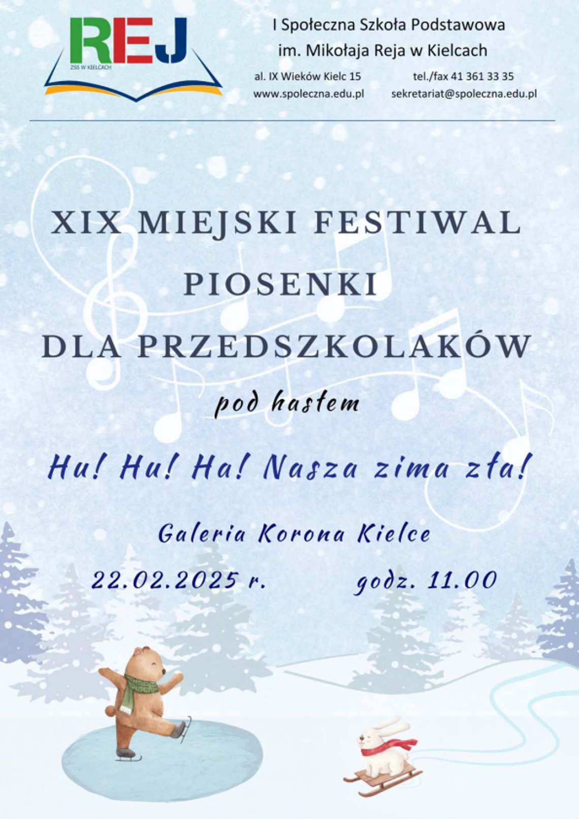 XIX Miejski Festiwal Piosenki dla Przedszkolaków- wielki finał XIX Miejski Festiwal Piosenki dla Przedszkolaków- wielki finał