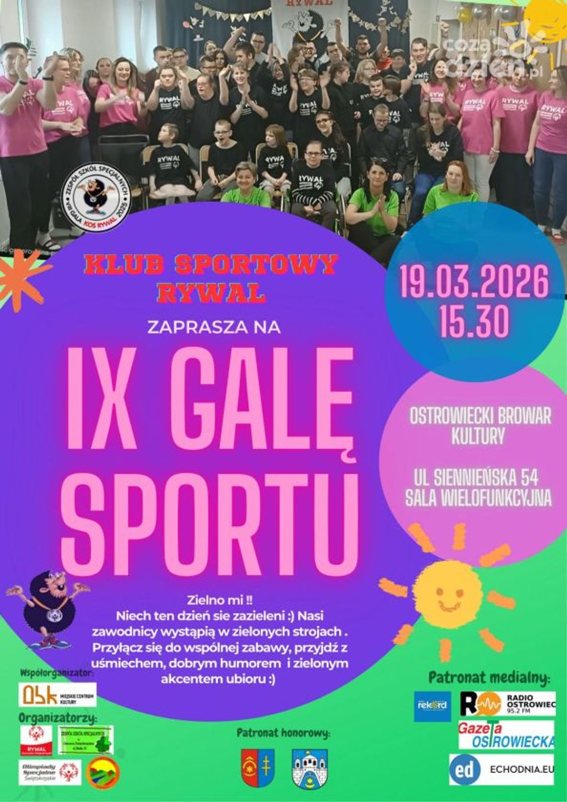 Za tydzień IX Gala Sportu Klubu Sportowego Rywal Za tydzień IX Gala Sportu Klubu Sportowego Rywal