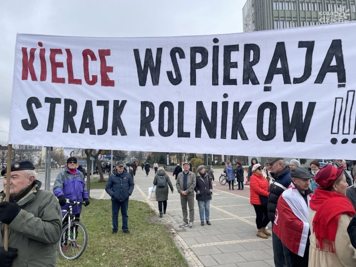 Zakończył się protest rolników w Kielcach. Zakończył się protest rolników w Kielcach.