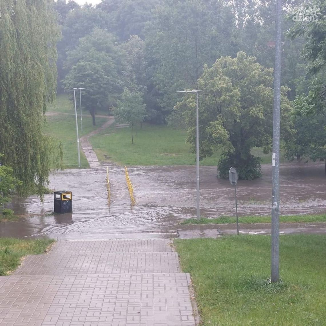 Zalane Kielce po potężnej ulewie