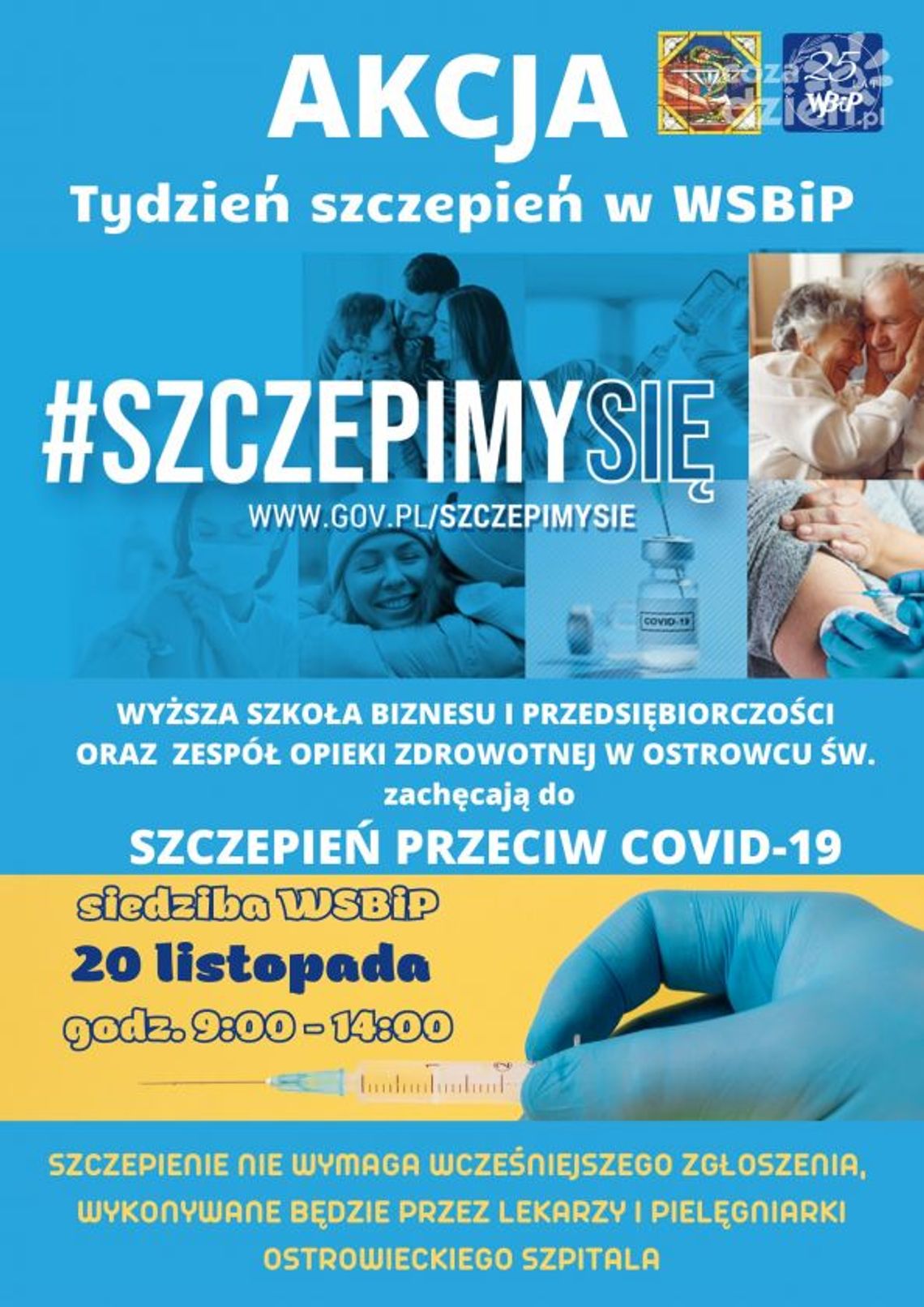 Zaszczep się w Wyższej Szkole Biznesu i Przedsiębiorczości Zaszczep się w Wyższej Szkole Biznesu i Przedsiębiorczości