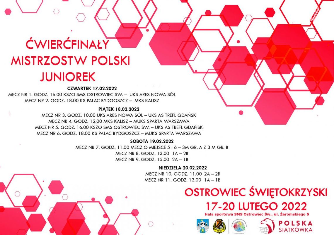 Zbliżają się Ćwierćfinały Mistrzostw Polski Juniorek w siatkówce Zbliżają się Ćwierćfinały Mistrzostw Polski Juniorek w siatkówce