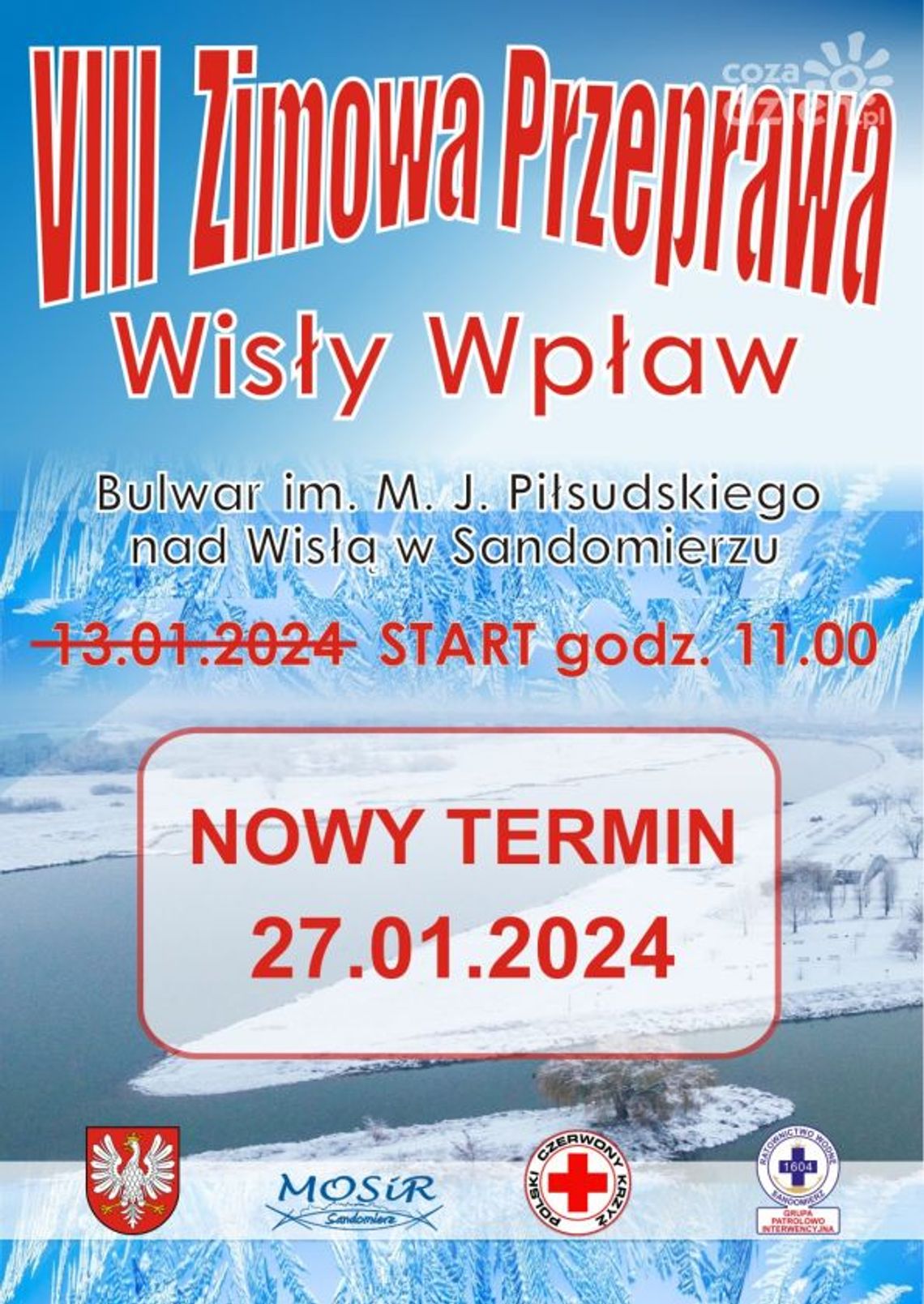 Zimowa przeprawa przez Wisłę przełożona Zimowa przeprawa przez Wisłę przełożona