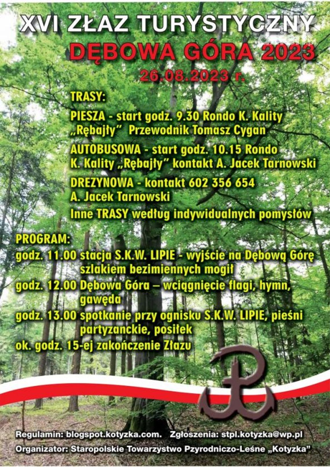Złaz turystyczny Dębowa Góra 2023
Złaz turystyczny Dębowa Góra 2023