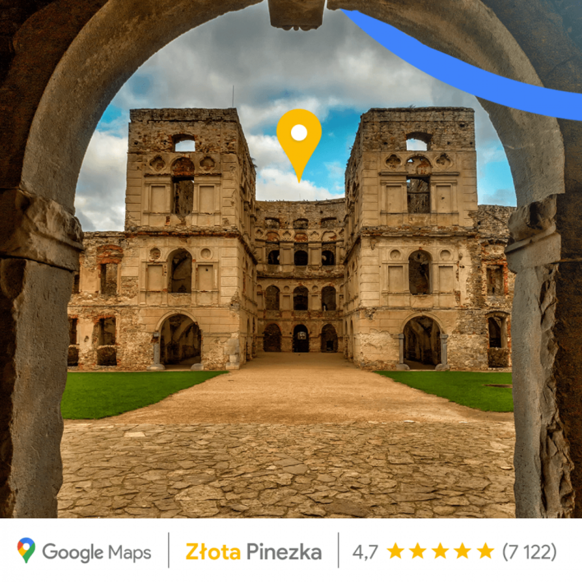 Złota Pinezka dla Zamku Krzyżtopór w Ujeździe Złota Pinezka dla Zamku Krzyżtopór w Ujeździe