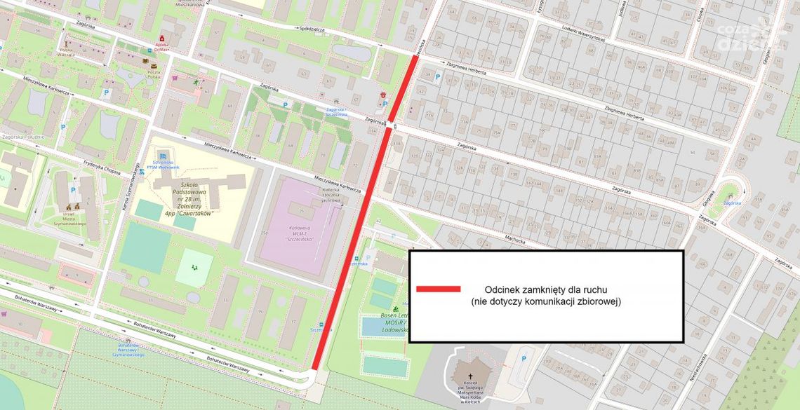 Zmiana w organizacji ruchu na ul. Szczecińskiej Zmiana w organizacji ruchu na ul. Szczecińskiej
