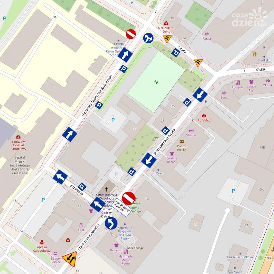 Zmiany w organizacji ruchu. Na Szpitalnej i Starodomaszowskiej będą odcinki jednokierunkowe Zmiany w organizacji ruchu. Na Szpitalnej i Starodomaszowskiej będą odcinki jednokierunkowe