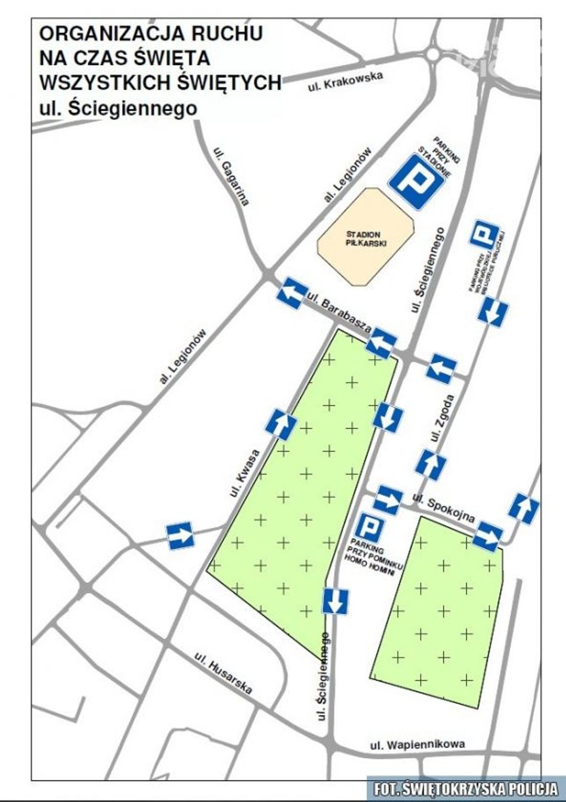 Zmiany w organizacji ruchu przy świętokrzyskich cmentarzach Zmiany w organizacji ruchu przy świętokrzyskich cmentarzach