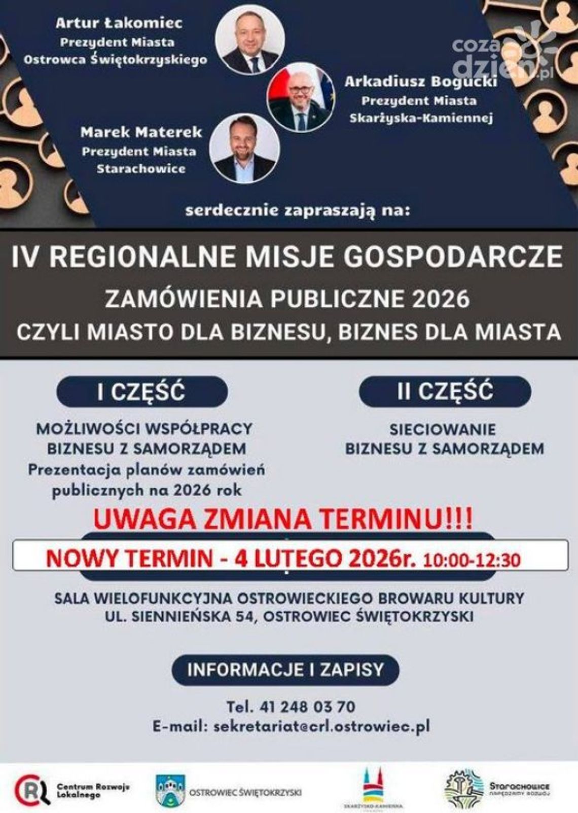 Zmieniono datę Regionalnych Misji Gsopodarczych