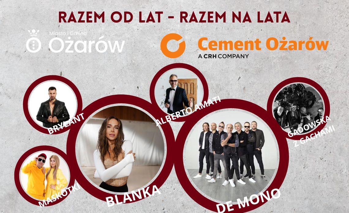 Znane gwiazdy, włoskie hity, ale też lokalne talenty, lunapark i pyszności od KGW. Ożarów zaprasza na wspólne rozpoczęcie wakacji Znane gwiazdy, włoskie hity, ale też lokalne talenty, lunapark i pyszności od KGW. Ożarów zaprasza na wspólne rozpoczęcie wakacji