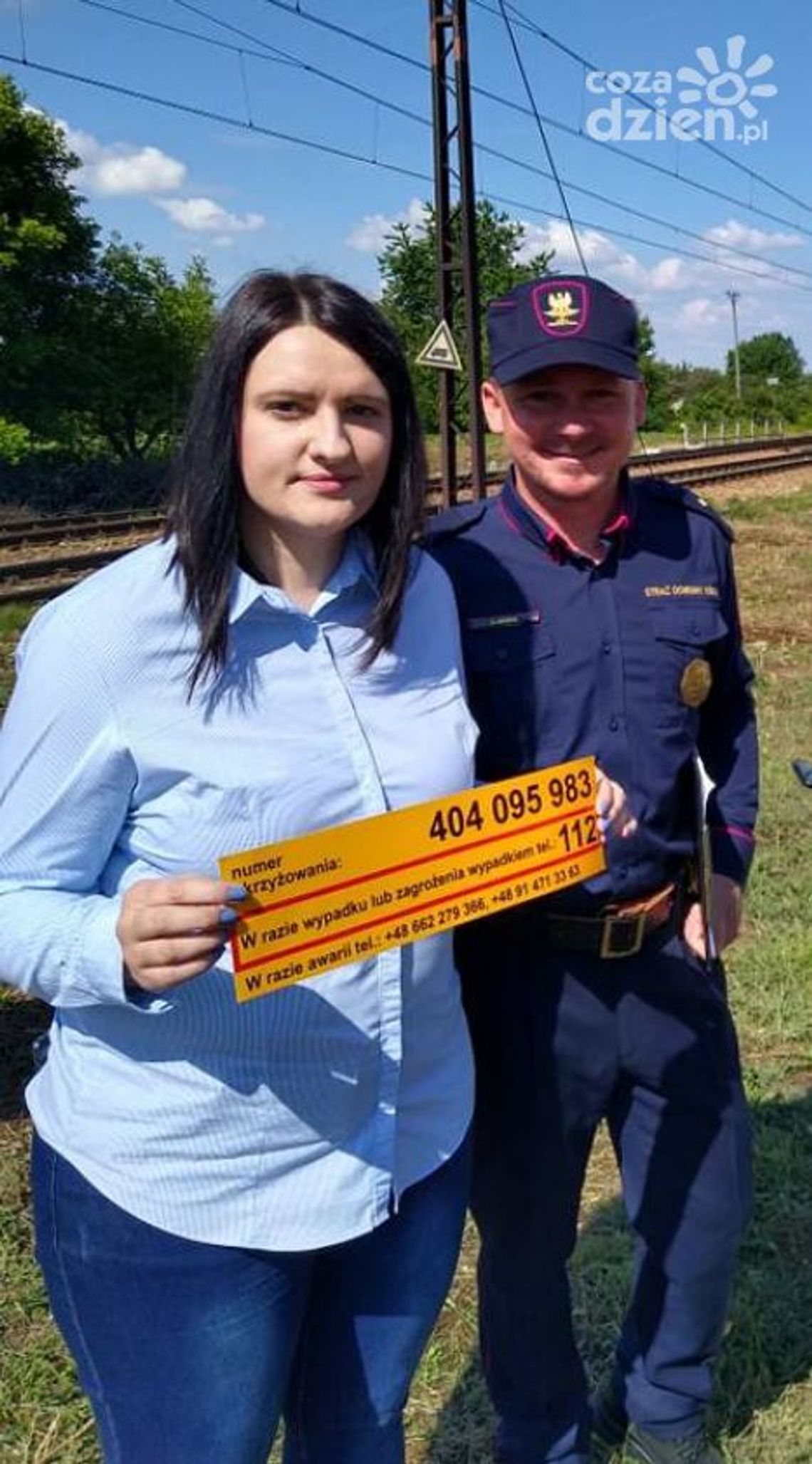 Żółta naklejka na torach ratuje życie!