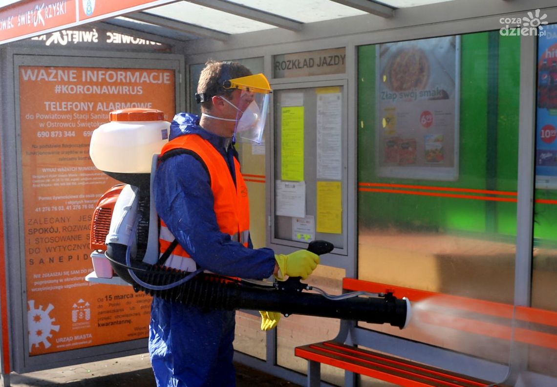 ZUM dezynfekuje przestrzeń publiczną ZUM dezynfekuje przestrzeń publiczną